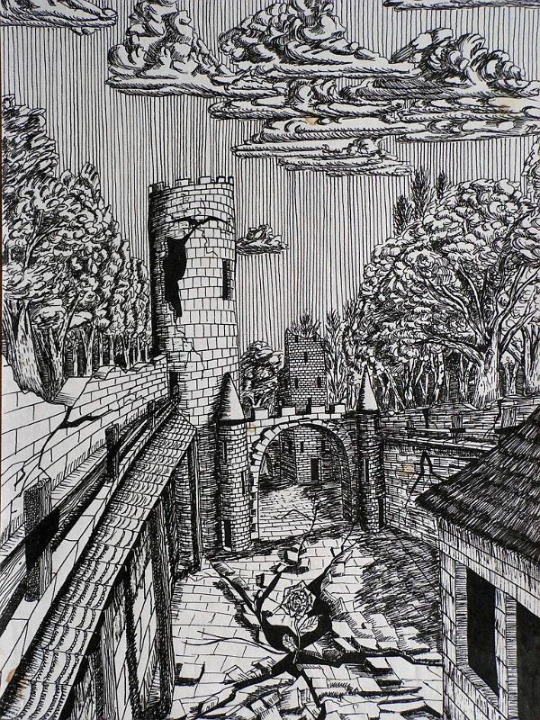 Die Rose, 1975, Tusche-Papier, 21x30.jpg